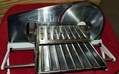 110v 7  Blade Stainless Steel Meat Slicer Vintage • $39.99