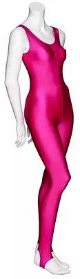 £14.50 • Buy Ladies Womens Shiny Dance Gymnastics Ruched Front Unitard Catsuit KDC013