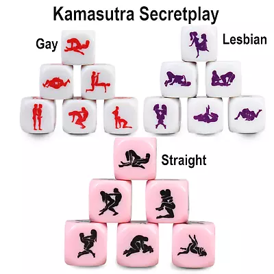 Large Fun Dice Kamasutra Position Sex Game Straight Gay Lesbian Couple Foreplay • £7.99