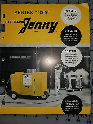 1956 Jenny Steam Cleaner Catalog Folder • $8.99