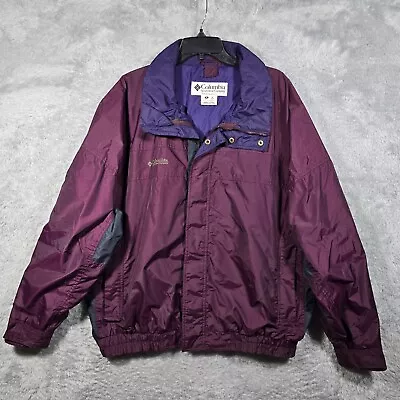 Vintage Columbia Jacket Bugaboo Mens XL Burgundy/Purple Ski Coat Outer Only • $39.99