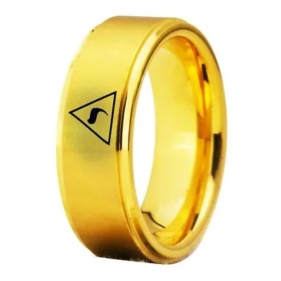 Stainless Steel 14th Degree Freemason Tungsten Bands Mason Wedding Jewelry Rings • $46.69