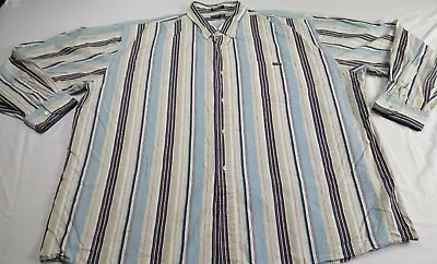 ECKO UNLTD Long Sleeve Shirt Mens 6XL Striped Navy White Button Up  • $20.79