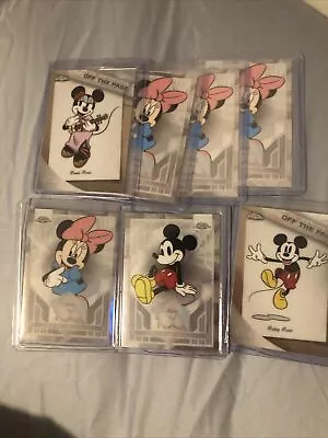 Lot Of 7 2023 Topps Chrome Disney 100 Mickey Mouse (2) & Minnie Mouse  (5) 1 Ref • $19.99