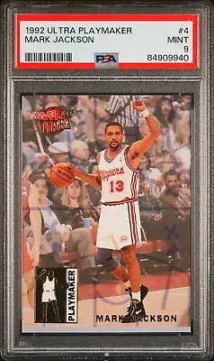 1992 1993 Ultra  Playmaker  #4 Mark Jackson Psa 9 Mint  Pop 3  Super Rare !! • $24.79