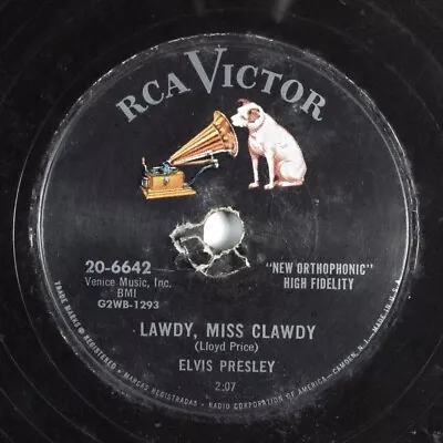 $10.50 • Buy Rock & Roll 78 ELVIS PRESLEY Lawdy, Miss Clawdy RCA VICTOR 20-6642 V+ HEAR 790