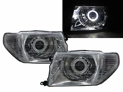 Montero IO 98-15 Guide LED Halo Projector Headlight Chrome For Mitsubishi LHD • $523.72