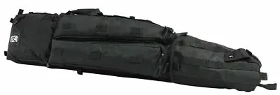 VISM Double Rifle Drag Bag 45  Rifle Range Case Shooting Hunting Tactical BLACK • $103.87