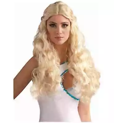 Venus Greek Goddess Roman Medieval Renaissance Blonde Women Costume Wig • £41.94