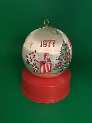 Vintage 1977 Peanuts Satin Christmas Ornament In Original Box • $14.99