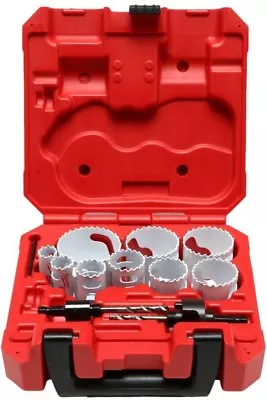 Milwaukee Hole Saw Set 13 Piece Dozer General Purpose Bi Metal Clean Cut Teeth • $102.92