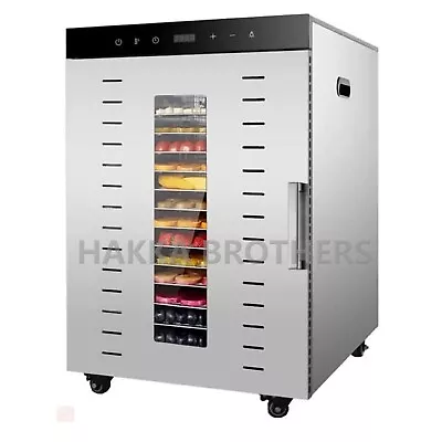 $467.34 • Buy Hakka 16 Layers Commercial Food Dehydrator Stainless Steel Digital Fruit Dryer