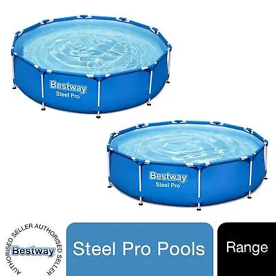 Bestway Steel Pro 10’x30  Or 12’x30  Splash Paddling Frame Swimming Pool • £89.99