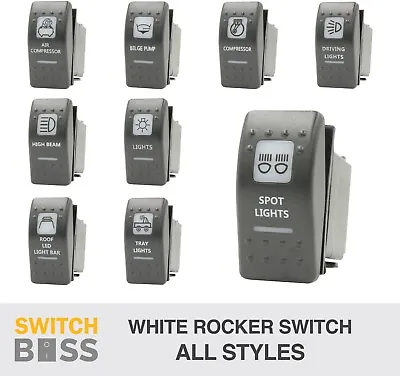 Rocker Switch 111 Styles White Fit ARB Carling Style LED Car Boat 12v Spot Light • $19.90