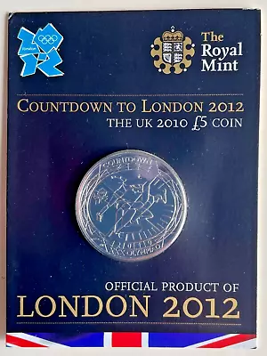 2010 Brilliant Uncirculated £5 Coin London Olympic 2012 Athletics BU Sealed • £10