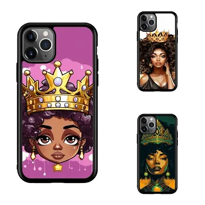 Durable Case For IPhone 11 12 13 Pro Max Mini USA African Queen Crown • $11.74