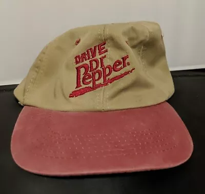 VTG Drive Dr Pepper Embroidered Strapback Adjustable Dad Hat Cap • $19.99