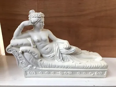 A.Giannetti Venus Victrix Victorious Reclining Lady Female Ceramic Sculpture • £24