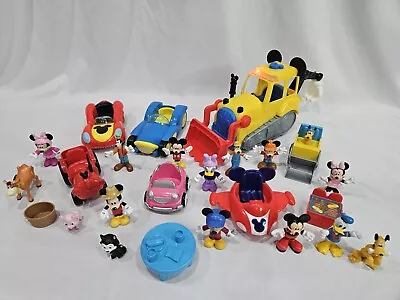 Disney Mickey Mouse Clubhouse Tractor Cars Figures Accessories Lot • $40