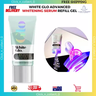 White Glo Advanced Whitening Serum Refill Gel: Lifts Stains & Removes Yellowing • $15.39