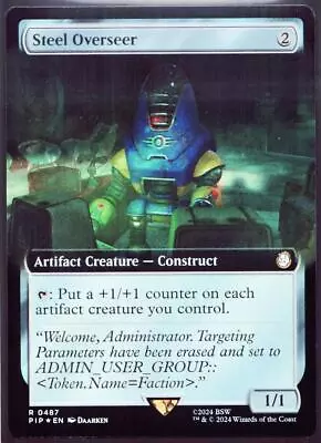 Steel Overseer - 487 Extended Foil MTG Fallout • $6