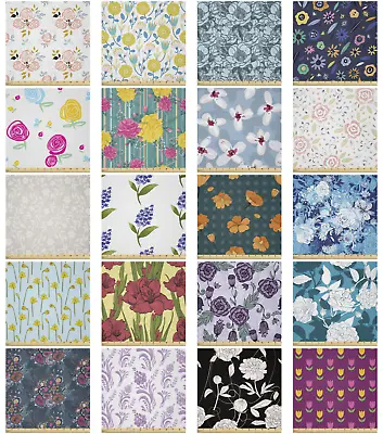 Ambesonne Flower Concept Microfiber Fabric By The Yard For Arts And Crafts • $129.99