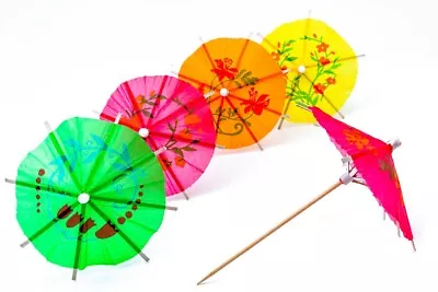 £4.29 • Buy Cocktail Umbrellas Drink Decoration Summer Party Birthday Wedding Glass