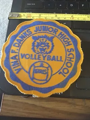Vintage Patch Vina F Danks Junior High School Girls Volleyball • $4.44