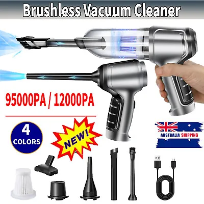 95000PA Cordless Handheld Home Car Vacuum Cleaner Portable Auto Wireless Duster • $26.09