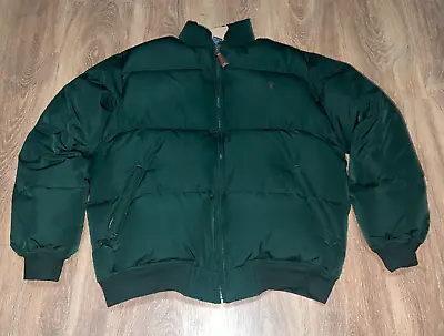 Vintage Polo Ralph Lauren Puffer Jacket Coat Small Bubble Down Green Small Pony • $99.99