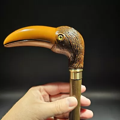 36  Antique Style Toucan Head Walking Stick Cane • $120