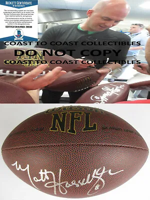 Matt Hasselbeck Seattle Seahawks Signed NFL Football Exact Proof Beckett COA • $119.99