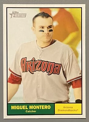 2010 Topps Heritage Miguel Montero SP #453 - Arizona Diamondbacks • $1.69