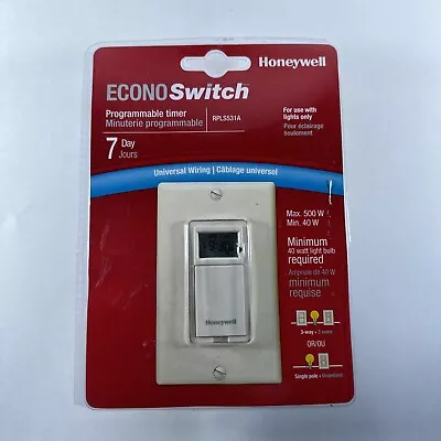 Honeywell Econo Switch Programmable Timer RPLS531A New Open Box • $20