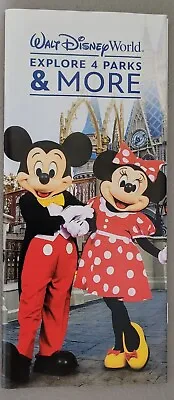 New 2023 Walt Disney World Explore 4 Parks & More. Brochure Mickey Minnie Mouse • $3.89