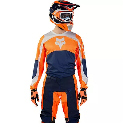 Fox Racing Mens 180 Nitro Motocross Jersey Moisture Wicking Fluorescent Orange • $39.95