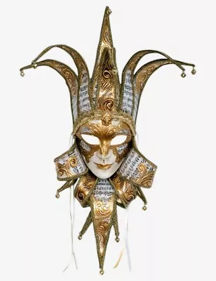 Venetian Mask Musicum Jolly Made In Venice Italy! • $263.99