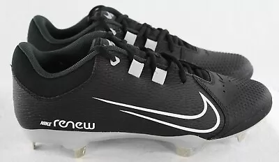 Nike Women's Hyperdiamond 4 Pro CZ5920 010 Black Metal Softball Cleats Size 9 • $28.88