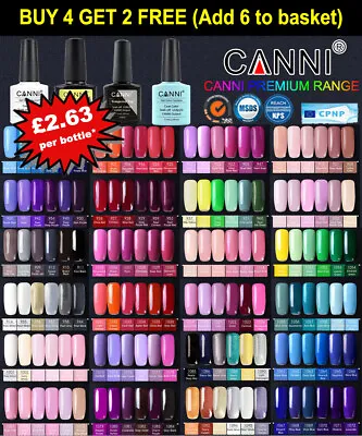 £4.49 • Buy CANNI® UV Nail Gel Nail Polish Soak Off LED Base Matte Tempered Top Coat Varnish