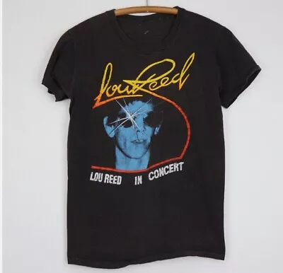 Vintage Lou Reed In Concert T-Shirt Classic Graphic New Shirt • $22.99