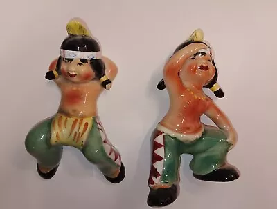 2 Original Ucagco Cermic Native American Children Figurines 5  • $29