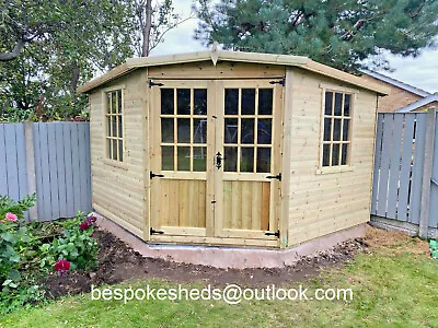 £1595 • Buy Georgian Corner House Summerhouse Shed Man Cave 14mm
