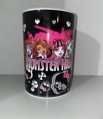 New Monster High Black Box Metal Coin Piggy Bank Tin Case With Removable Lid • $7.95