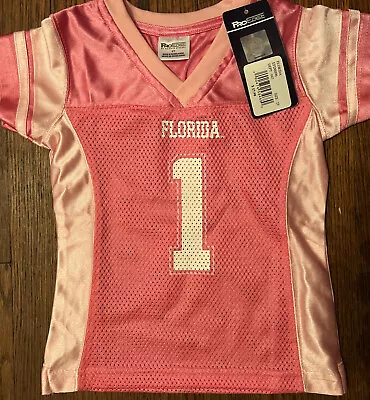 NWT Florida Gators Toddler Girls Pink Shirt Football Jersey 2T NCAA • $12.99