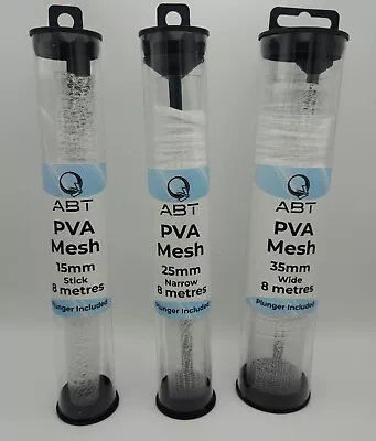 Universal PVA Mesh System 15mm 25mm 35mm Plunger Included 8 Metres Made In UK • £8.49