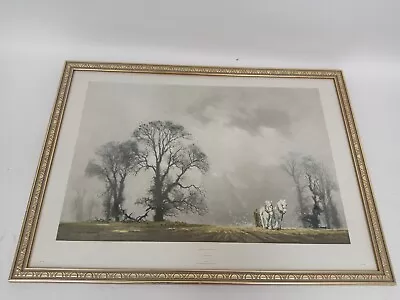 David Shepherd Print Winter Plough Art Print In Frame Solomon & Whitehead Prints • £9.99