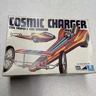 Original 1970s MPC COSMIC CHARGER CARL CASPER'S FUEL DRAGSTER 1/25 MODEL KIT • $249