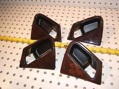 Mercedes Late W163 2000 ML320 F Or R WOOD Door Handle L & R 1 Set Of 4 Surrounds • $235