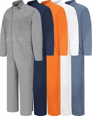 NEW Red Kap Men's Snap Front Cotton Work Coveralls - 5 Colors - CC14 Uniform  • $36.98