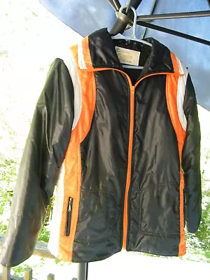 Vintage 70's Kmart Nylon Ski Jacket With Windbreaker Hood Size L • $101.15